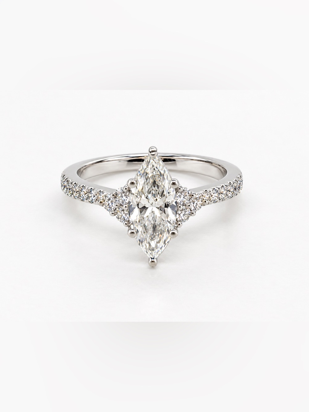 2CT LAB-GROWN MARQUISE DIAMOND ENGAGEMENT RING